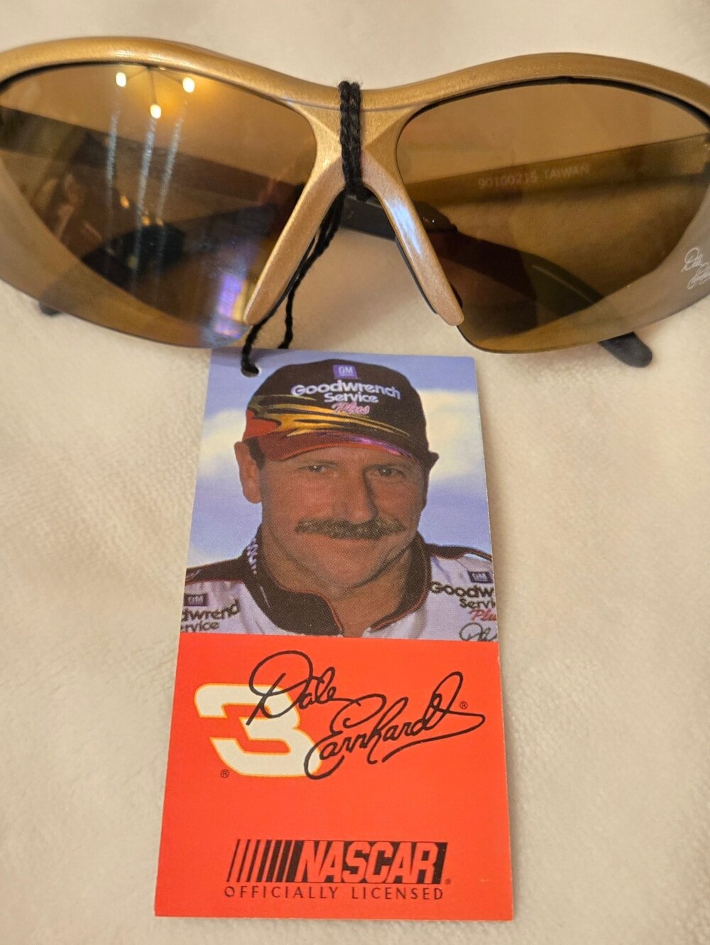 NASCAR Dale Earnhardt Idoleyez Sunglasses - Gold Frames & Gold Mirror Lens